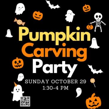 Annual Pumpkin Carving Party on 10/29!