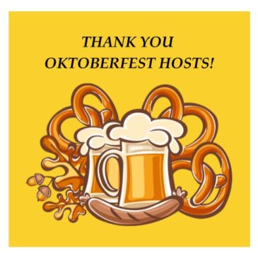 Thank you Oktoberfest Hosts!