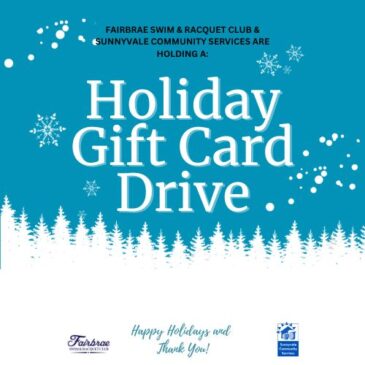 2023 Fairbrae & Sunnyvale Community Services Holiday Gift Card Drive