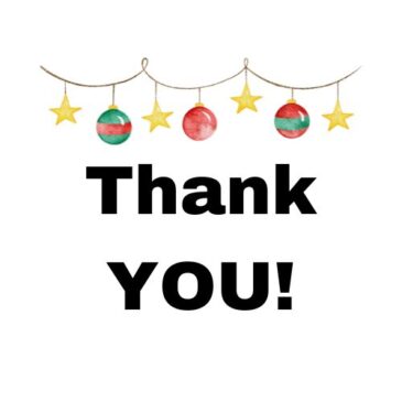 Thank you to All Who Helped With the Holiday Events