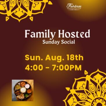8/18 Family Hosted Sunday Social