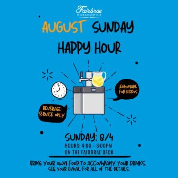 August Happy Hour 8/4