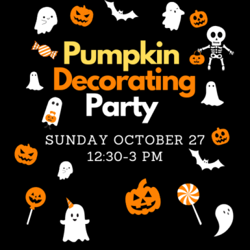 Come Join Us at the Halloween Pumpkin Decorating Party