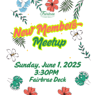 New Members Meetup- Sun. 6/1 at 3:30pm
