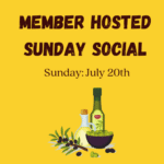 July 2025 Member Hosted Sunday Social Logo