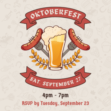 Oktoberfest is Coming on Sat. September 27th!
