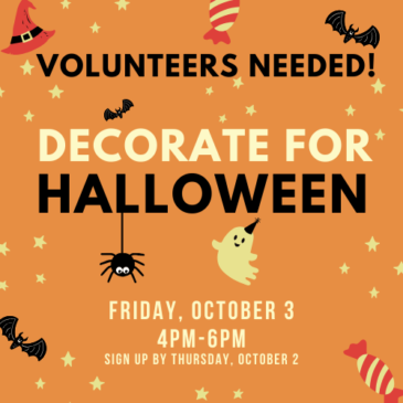 Halloween Decorators Needed!